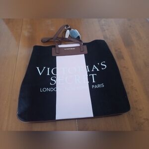 Victoria's Secret Black and Pink Tote